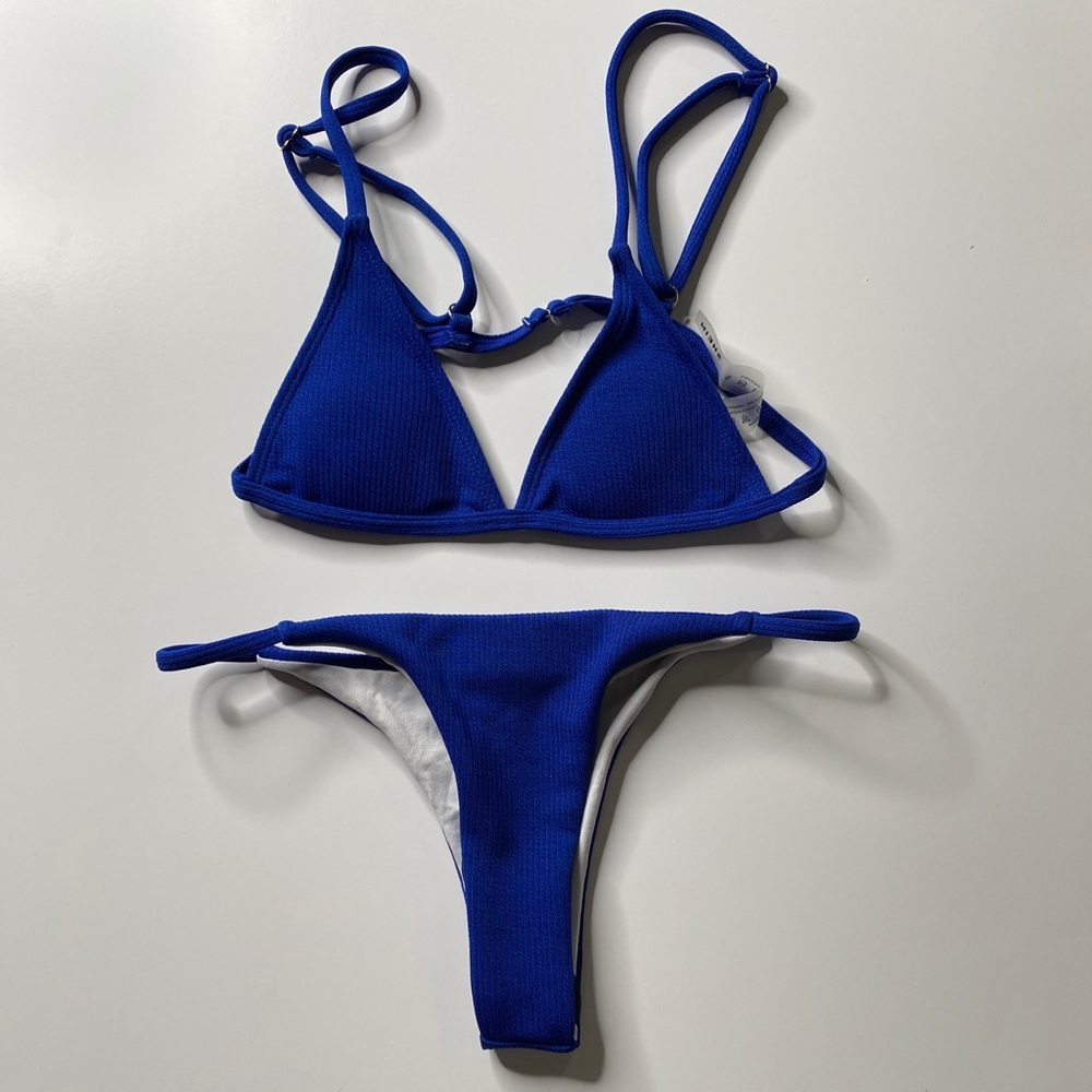 Blue bikini